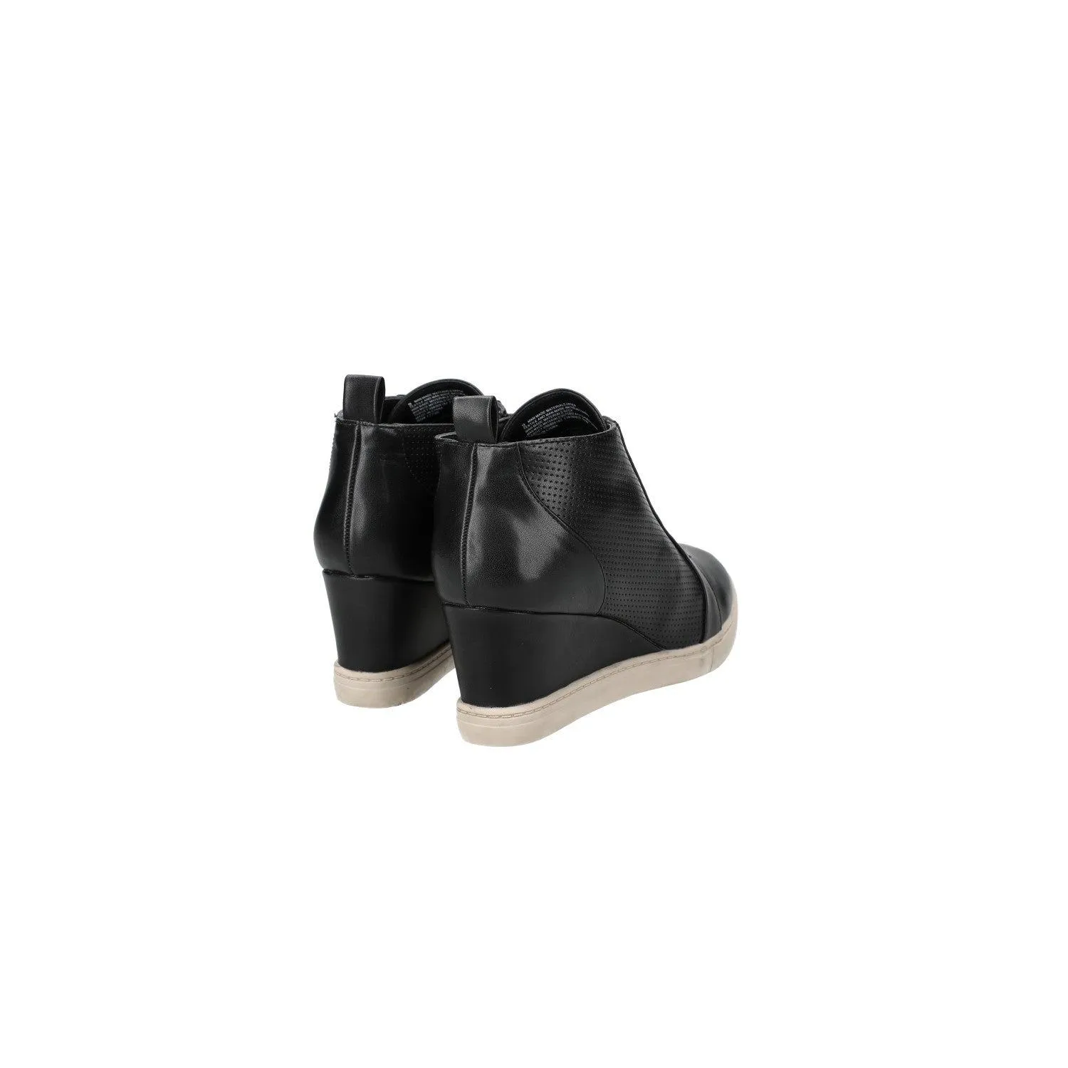 A New Day Kolie Wedge Low-Top Sneakers Leather Black Colour For Women