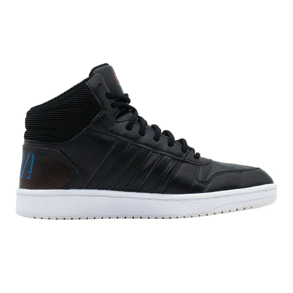 Adidas Hoops 2.0 High-Top Sneakers Coated Fabric Black Colour For Men