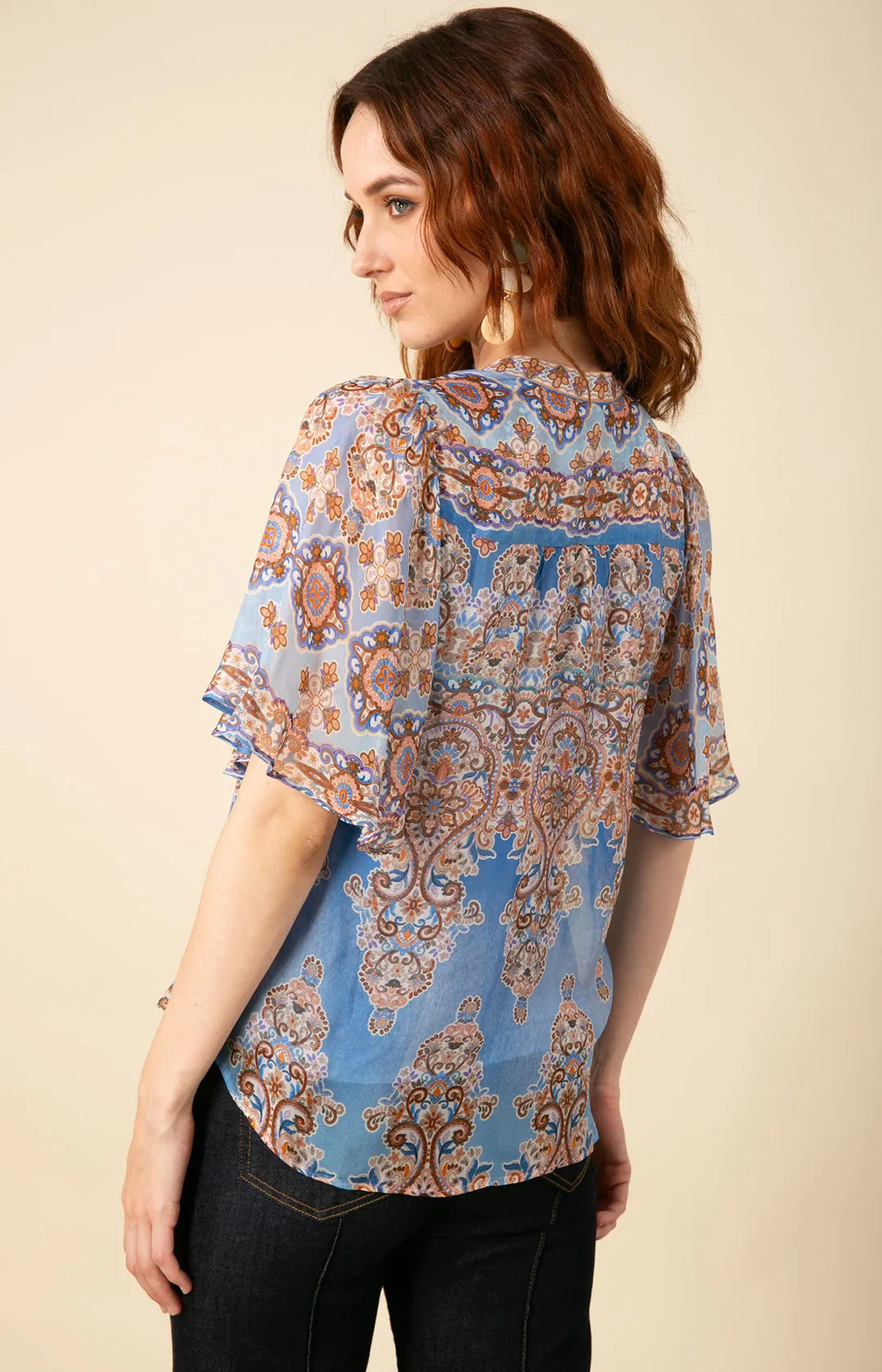 Adriana Flutter Sleeve Top