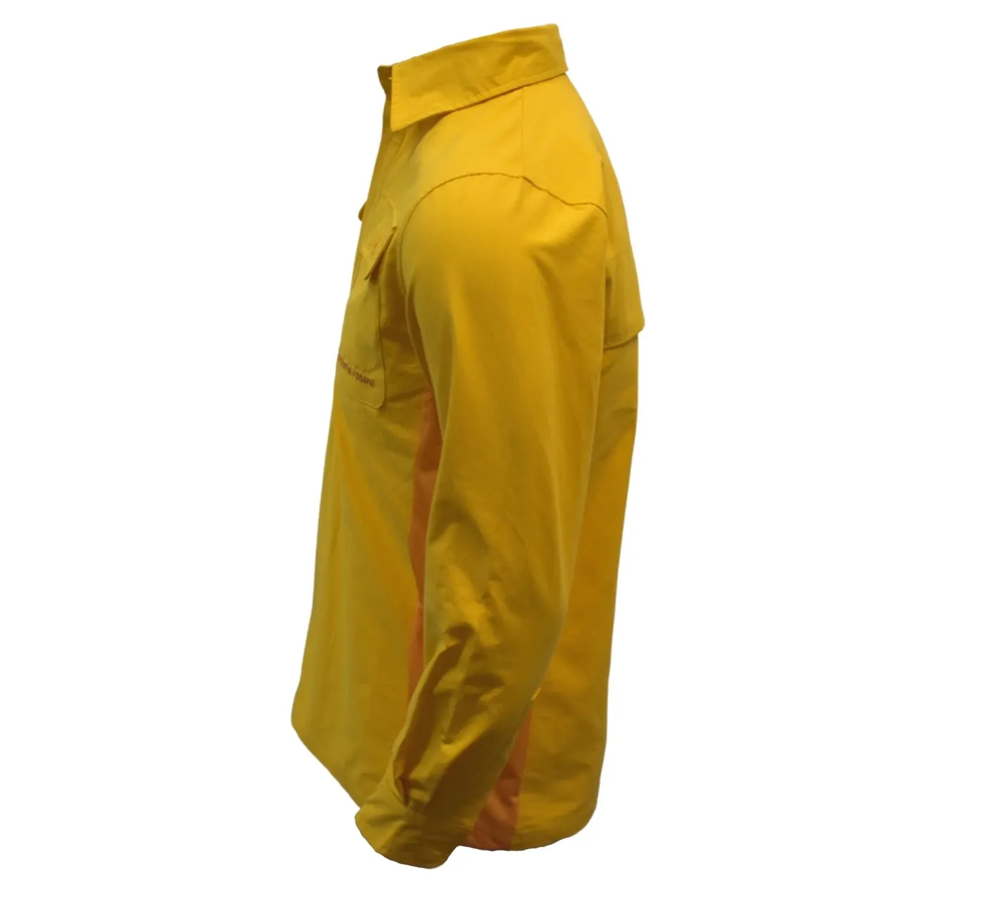 Adult Cotton Ringers Work Shirts - Bush Yellow