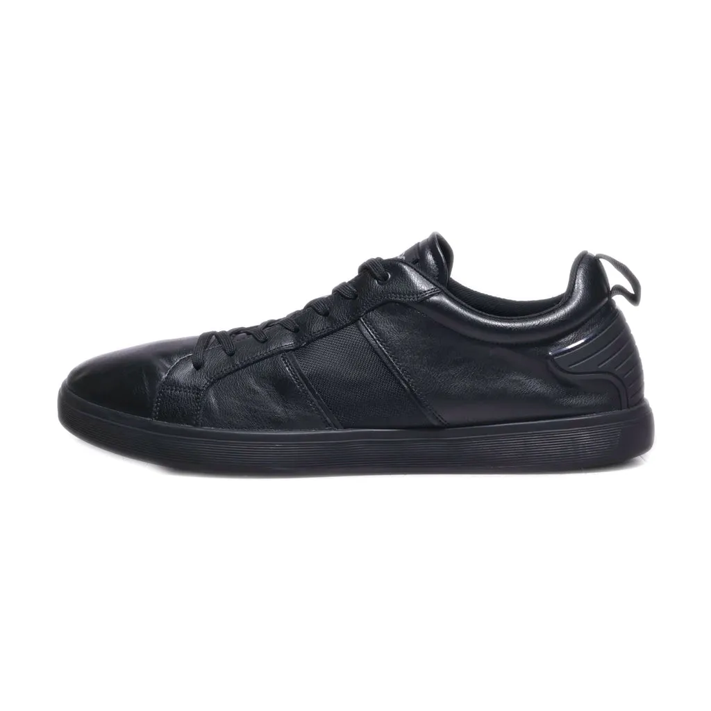 Aldo Low-Top Sneakers Leather Black Colour For Men