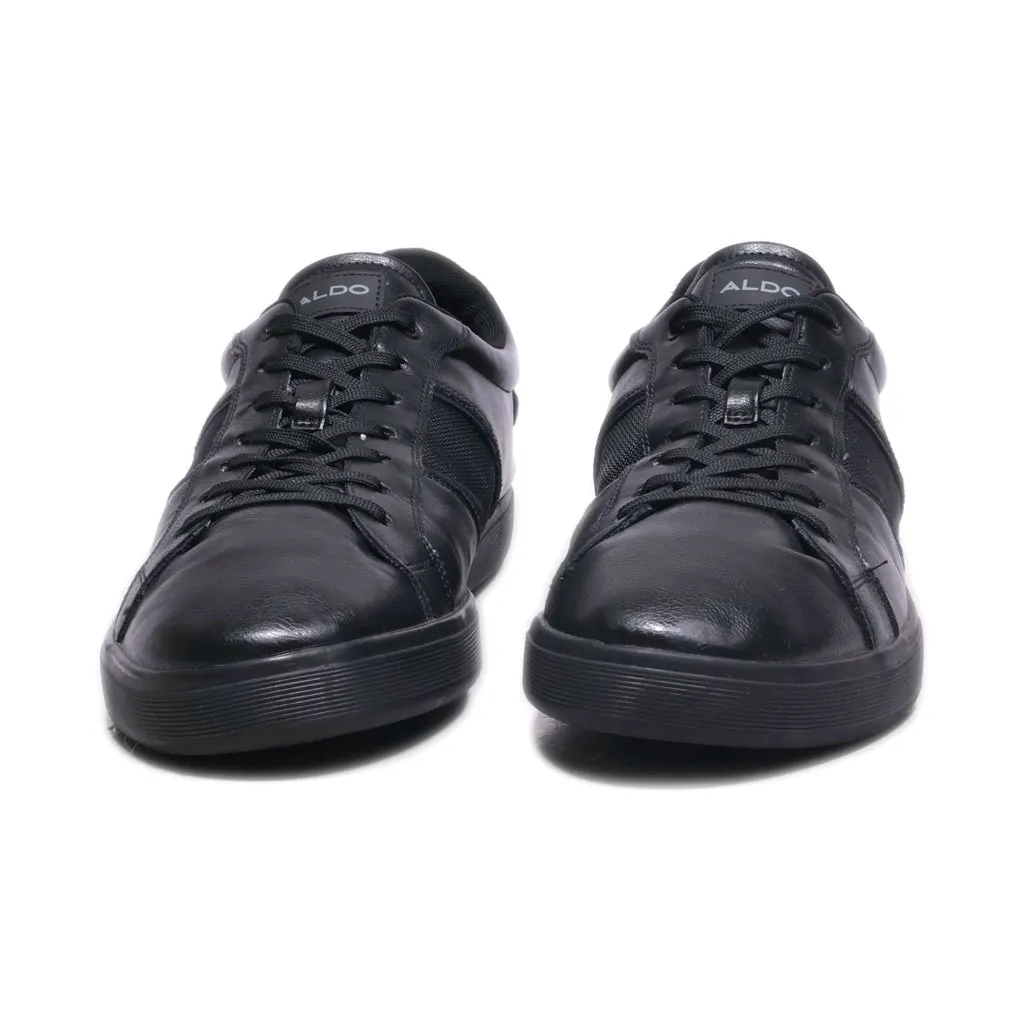 Aldo Low-Top Sneakers Leather Black Colour For Men