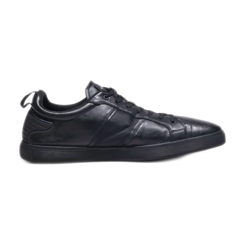 Aldo Low-Top Sneakers Leather Black Colour For Men