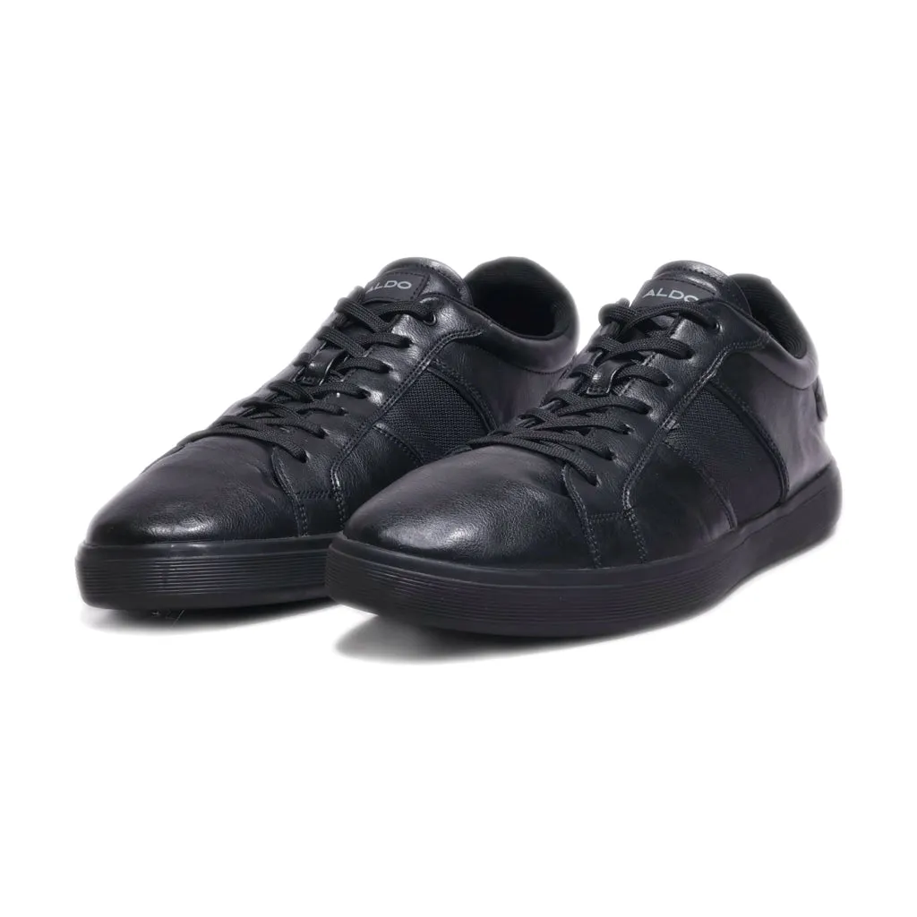 Aldo Low-Top Sneakers Leather Black Colour For Men