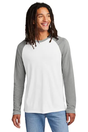 Allmade Men's Tri-Blend Long Sleeve Colorblock Raglan