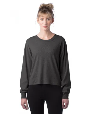 Alternative Ladies' Main Stage Long-Sleeve CVC Cropped T-Shirt