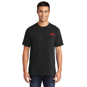 Artcraft XL Sizes Unisex Short Sleeve Black Pocket T-Shirt