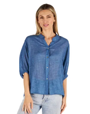 Aurora Top Denim Blue