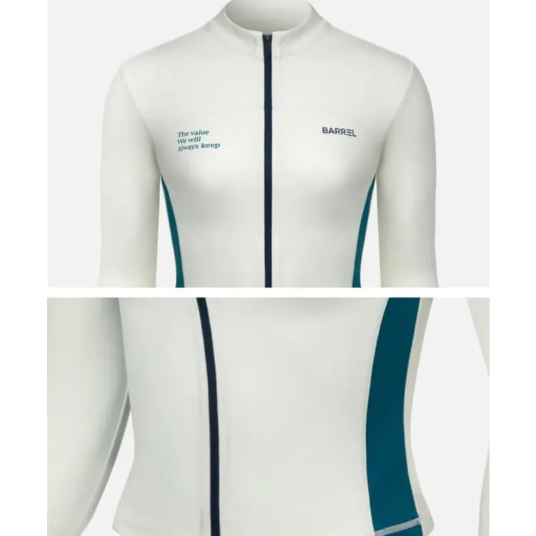 Barrel Women Vibe Crop Zip-Up Rashguard-IVORY