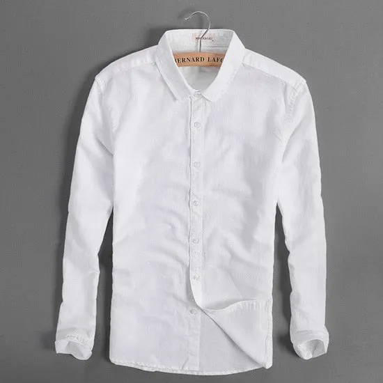 Breathable Linen Shirts Men Casual Shirt Men