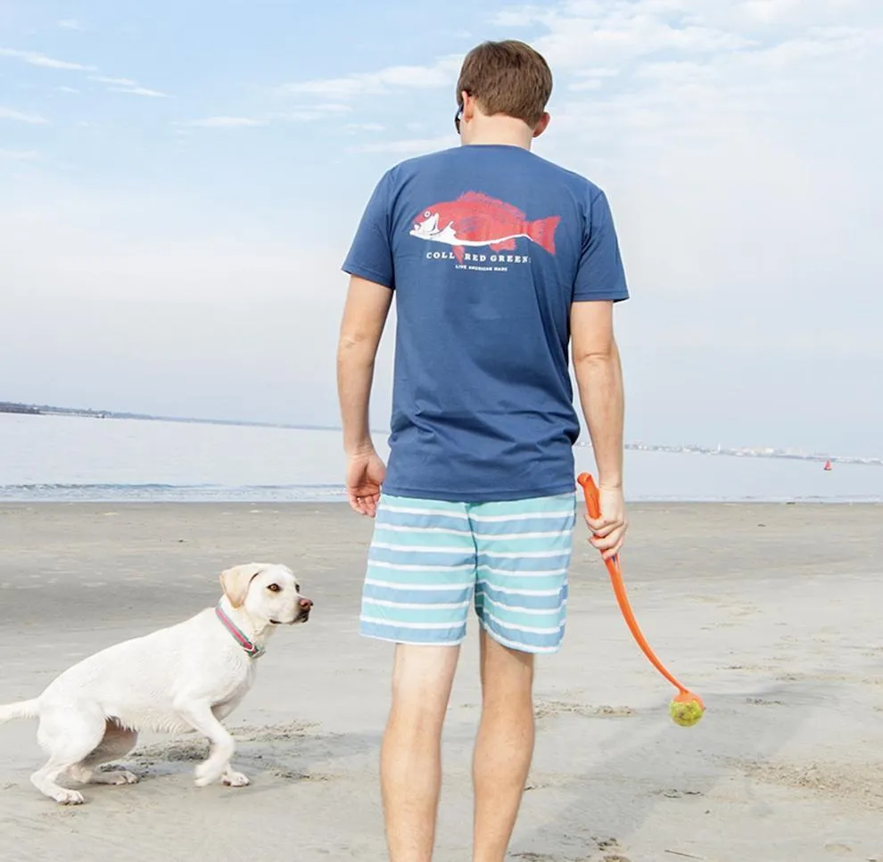 Charleston Rod & Reel: Long Sleeve T-Shirt - Gray