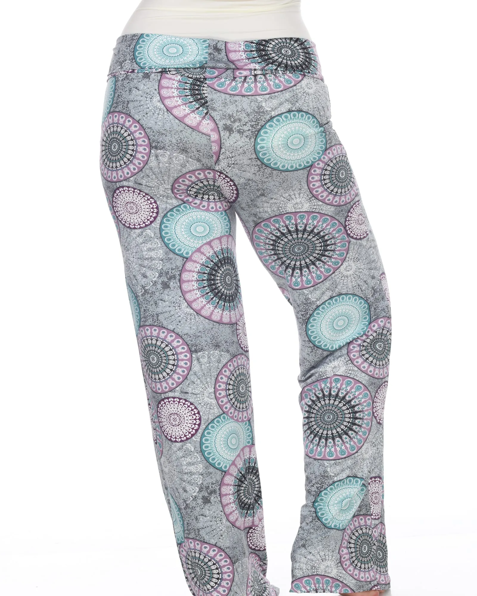 Circle Print Palazzo Pants | Mint Geo