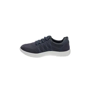 Clarks Laceup Lifestyle Low-Top Sneakers Leather Blue Colour For Women