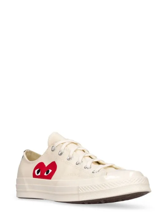 Comme des Garçons Play   20mm Play Converse cotton sneakers 