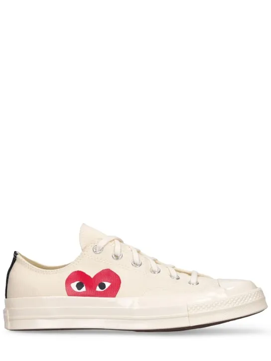 Comme des Garçons Play   20mm Play Converse cotton sneakers 