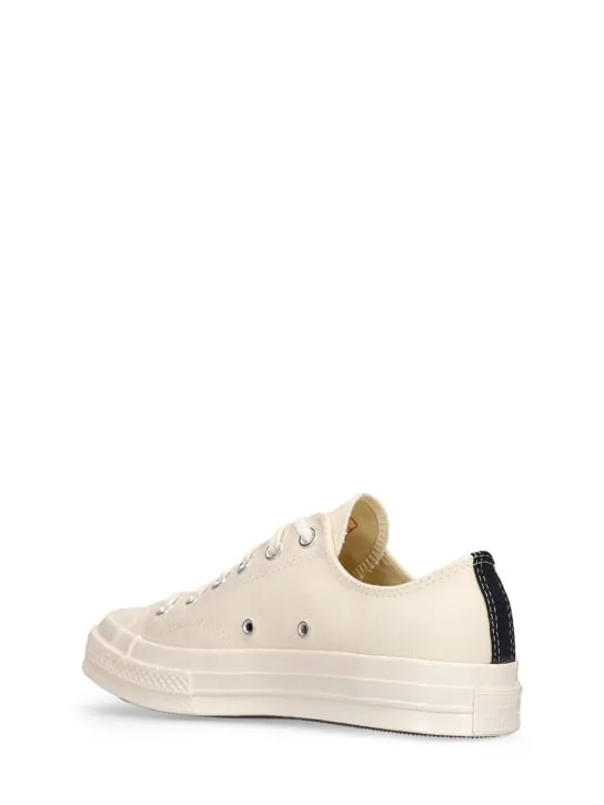 Comme des Garçons Play   20mm Play Converse cotton sneakers 