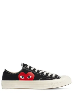 Comme des Garçons Play   20mm Play Converse cotton sneakers 