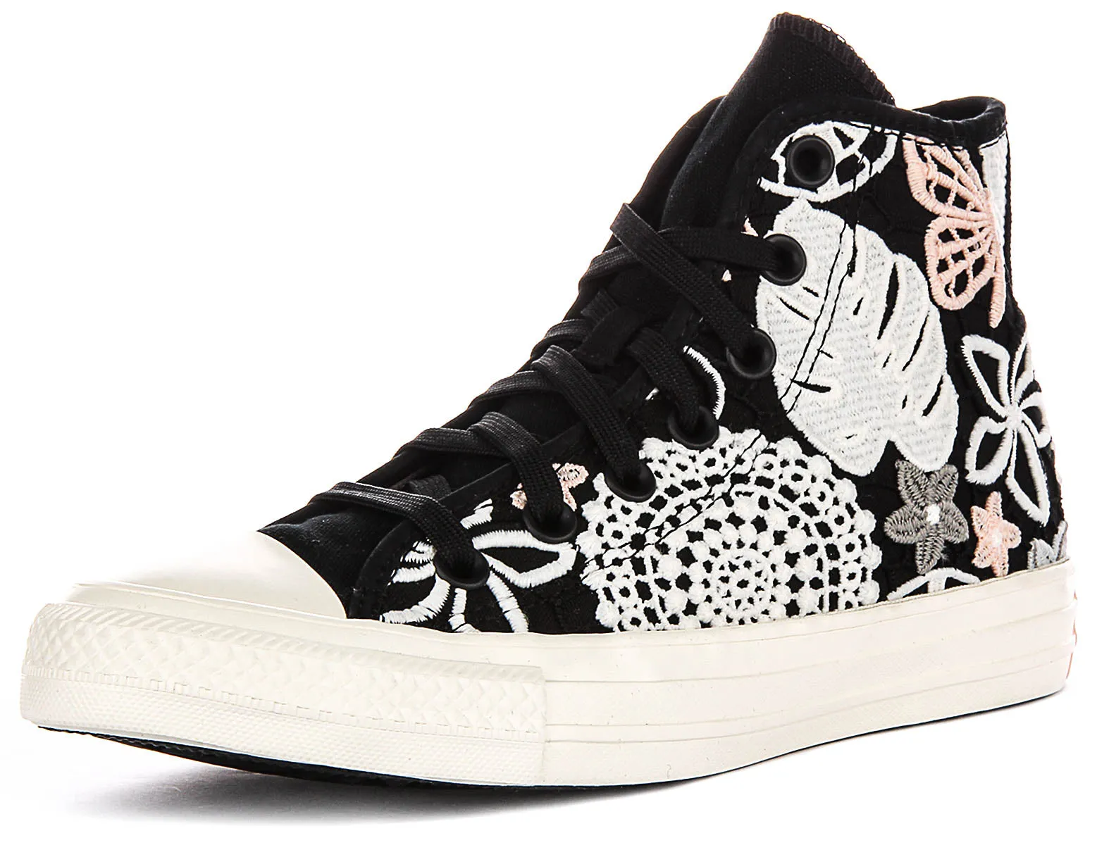 Converse A07536C Crochet Floral In Black For Women