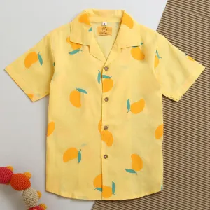 Cotton Shirts For Boys | Light Yellow