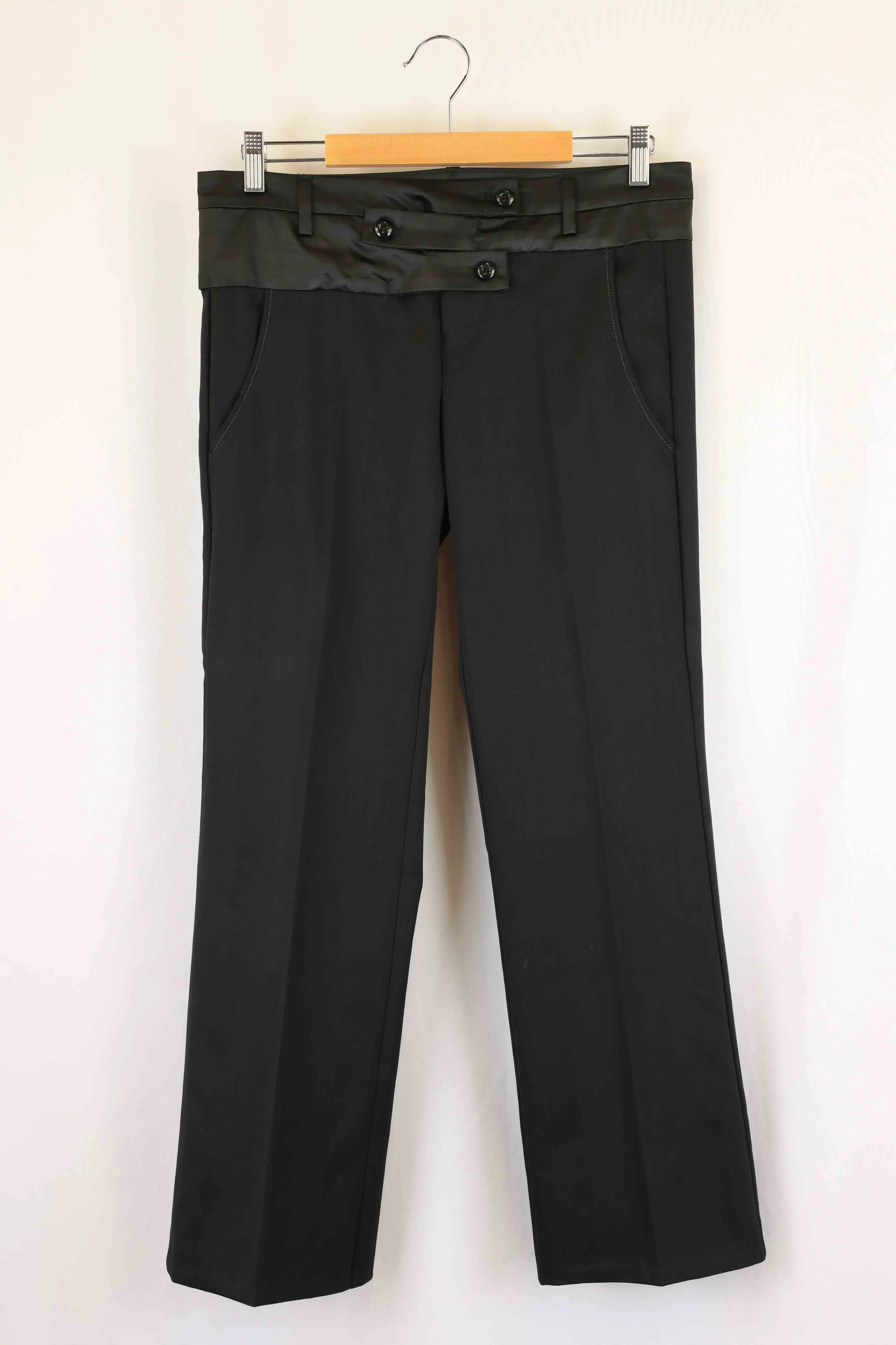 David Pond Black Straight Leg Work Pants 8