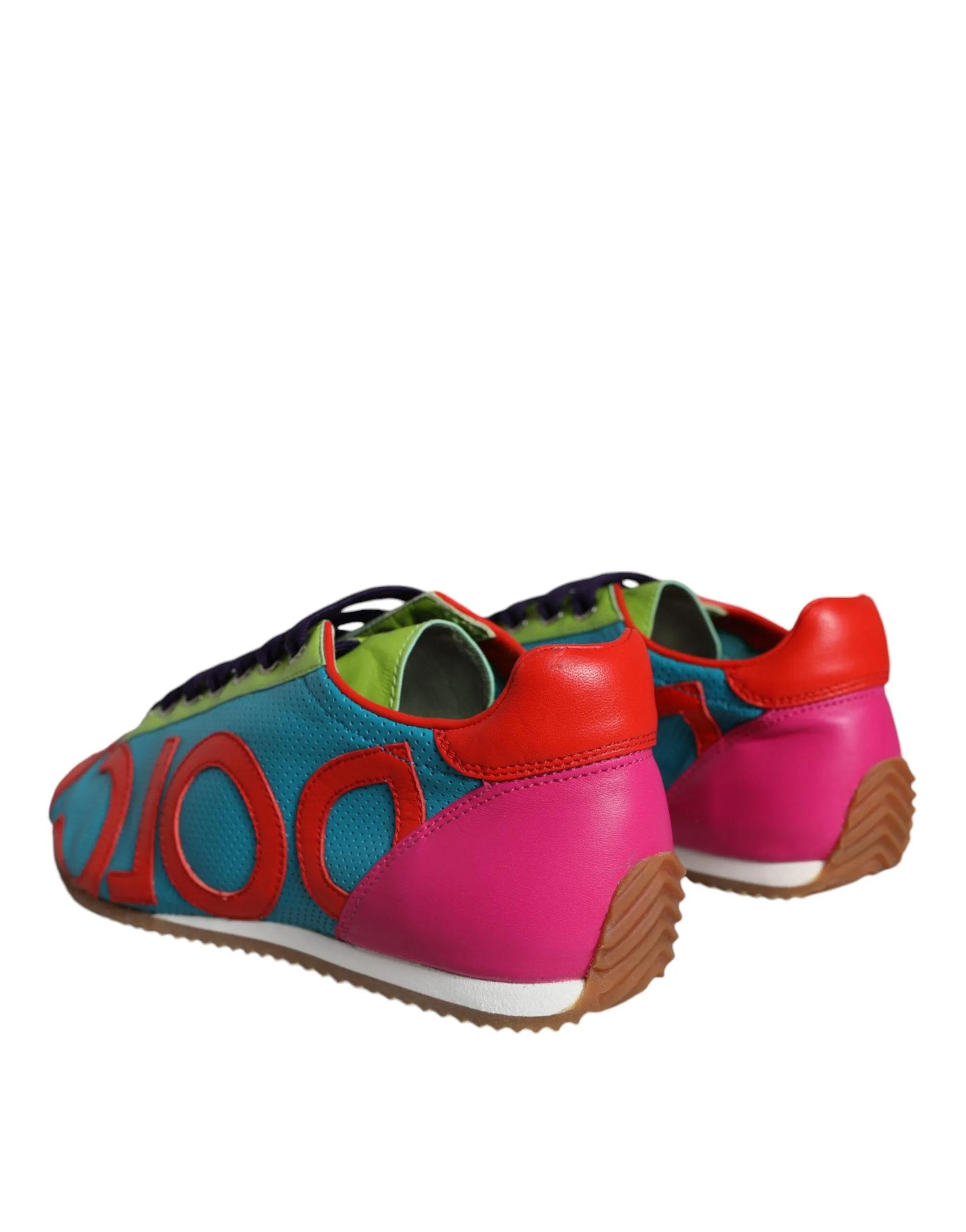 Dolce & Gabbana Vibrant Leather Logo Sneakers