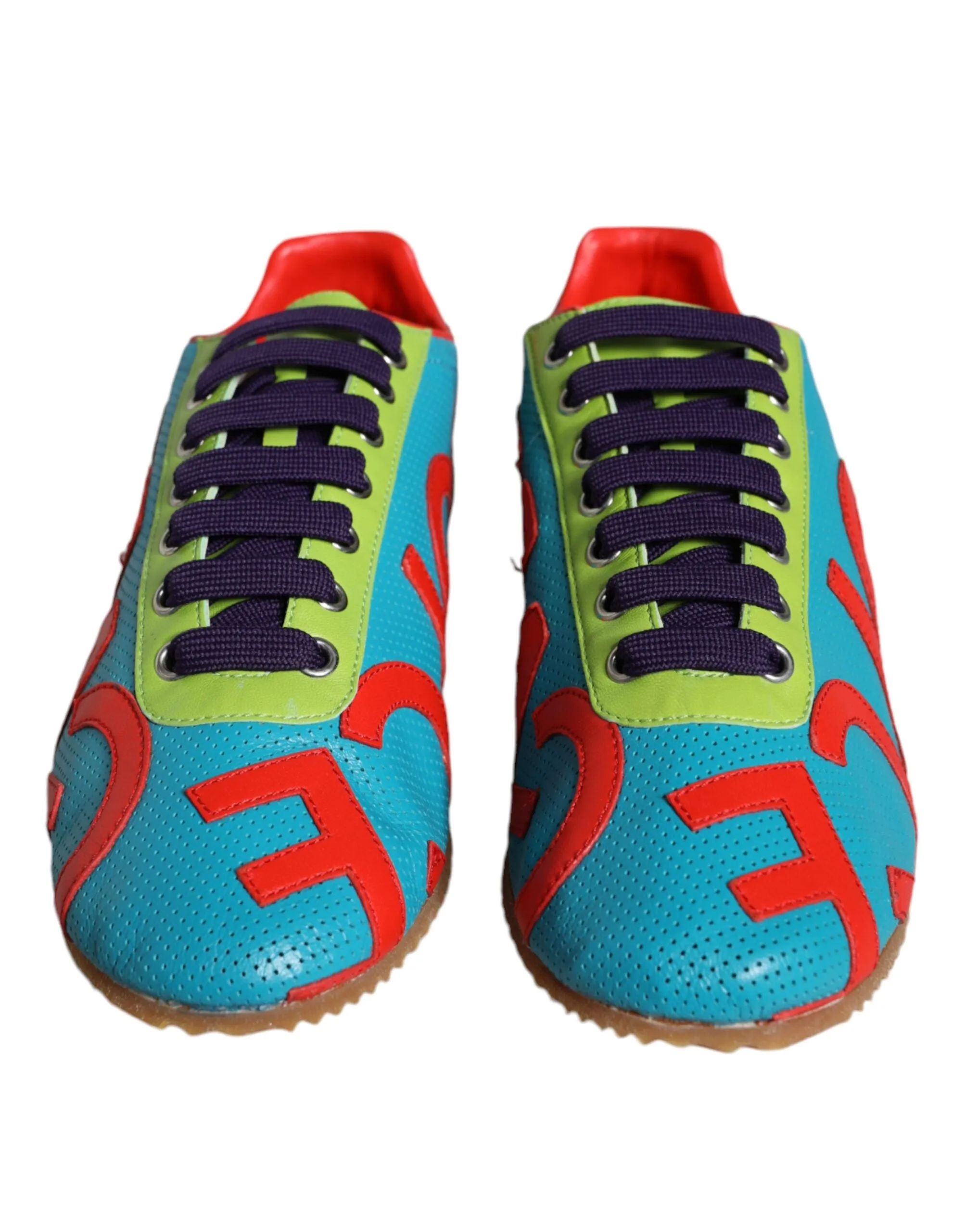 Dolce & Gabbana Vibrant Leather Logo Sneakers