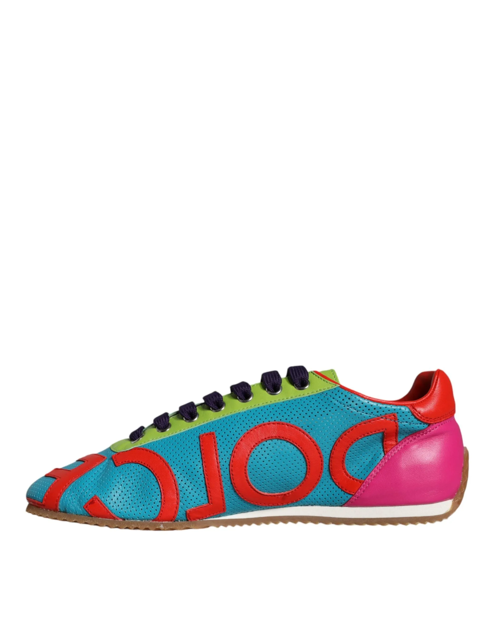 Dolce & Gabbana Vibrant Leather Logo Sneakers