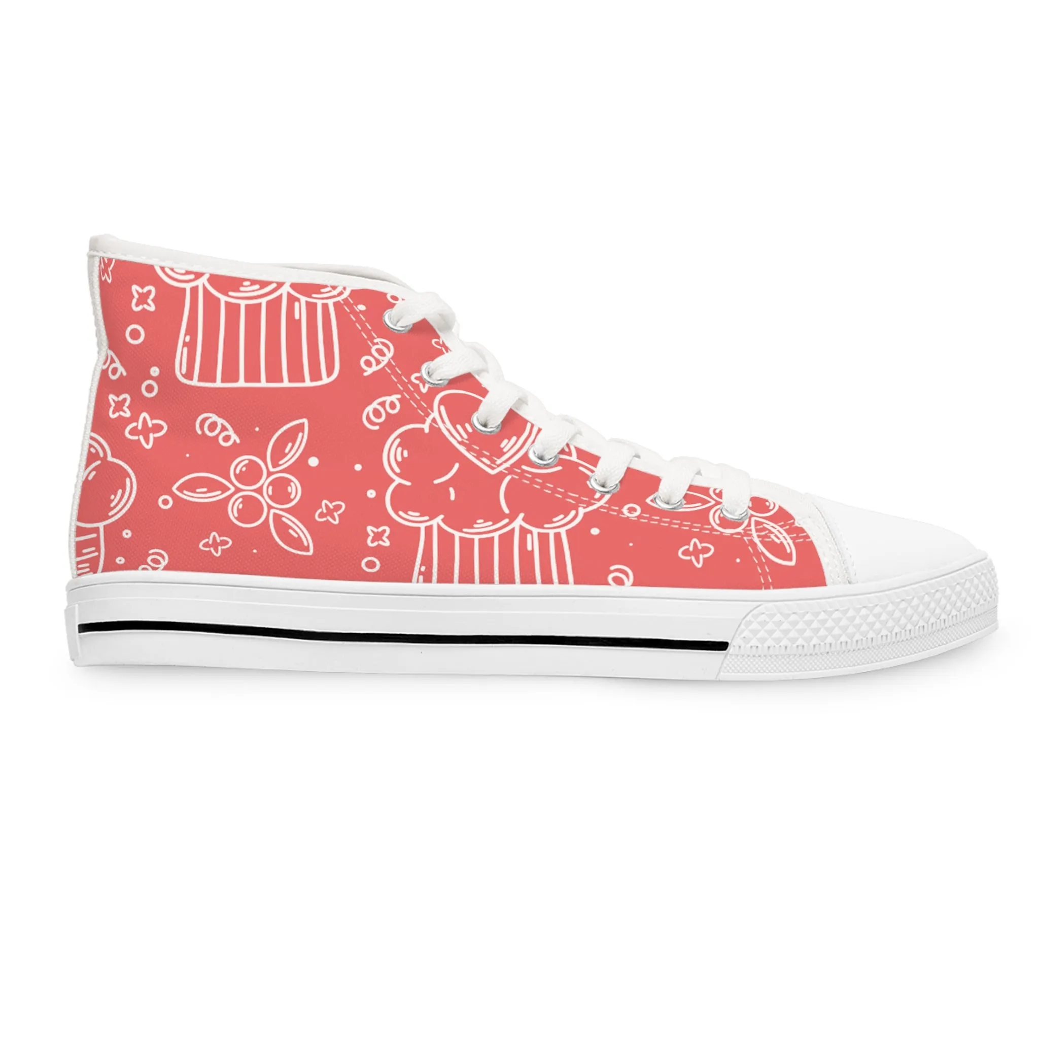 Doodle Pancake - Inovax Women's Hight Top Sneakers