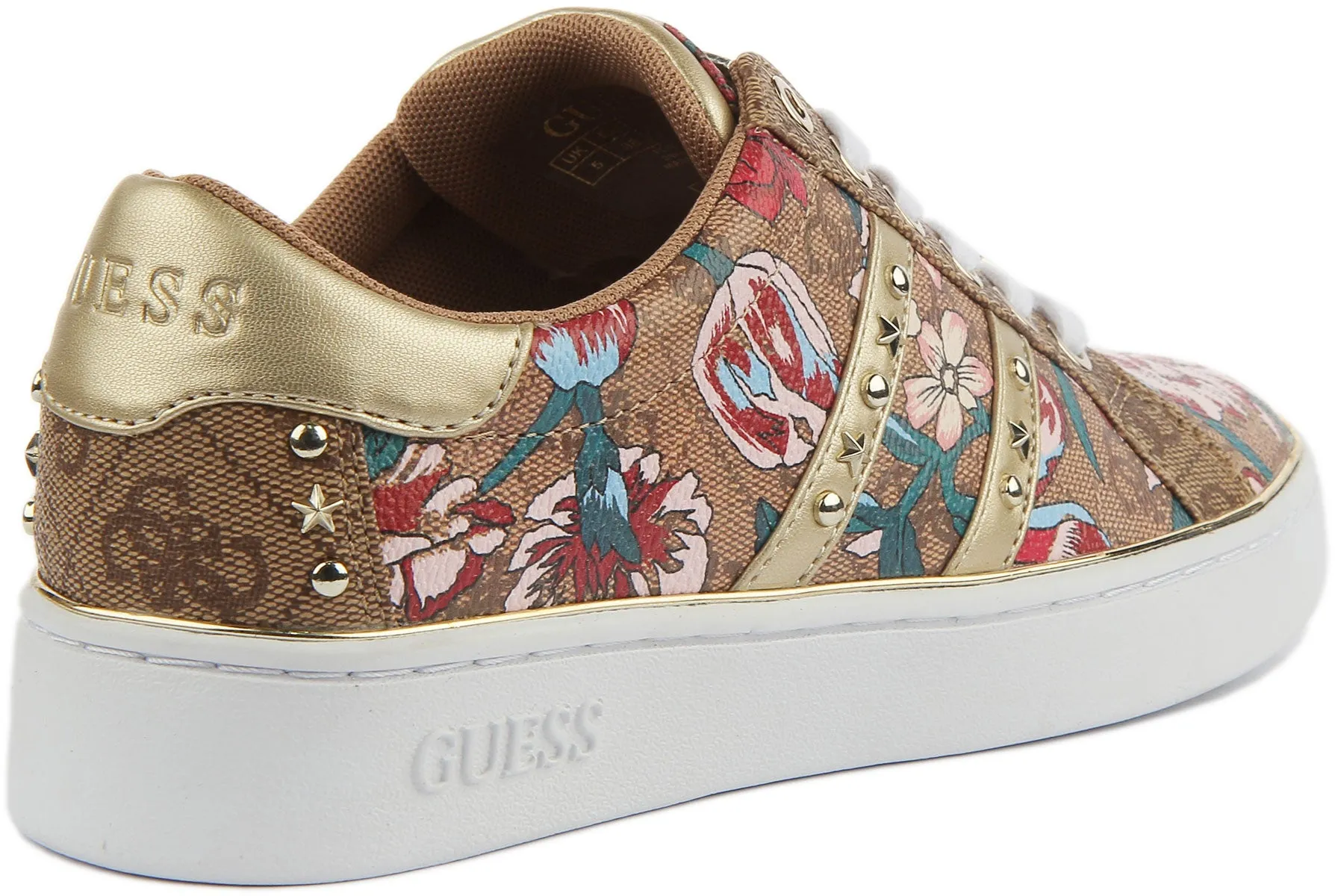 Guess Bevlee Floral Print In Beige For Women