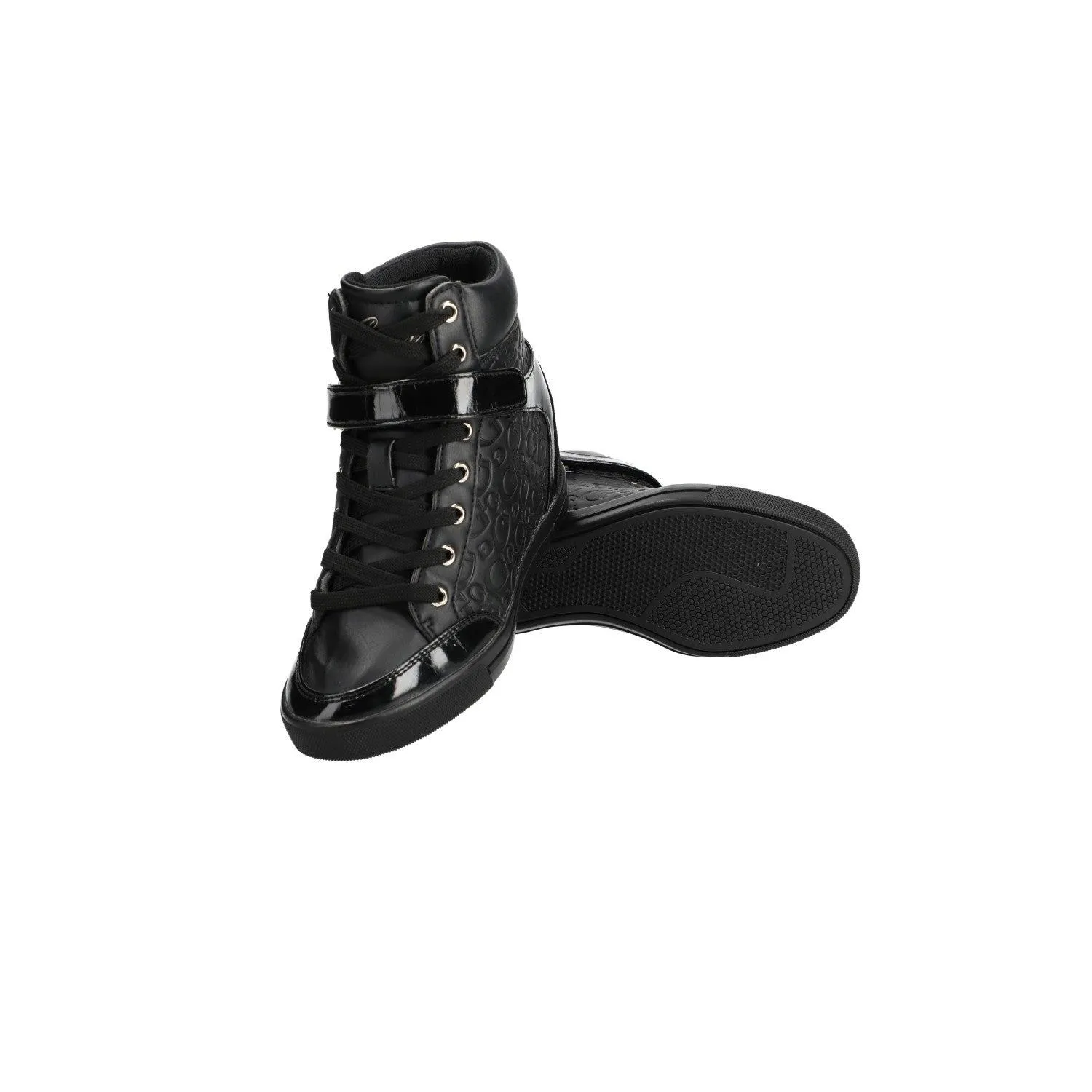 Guess Blairin Wedge Low-Top Sneakers Leather Black Colour For Women