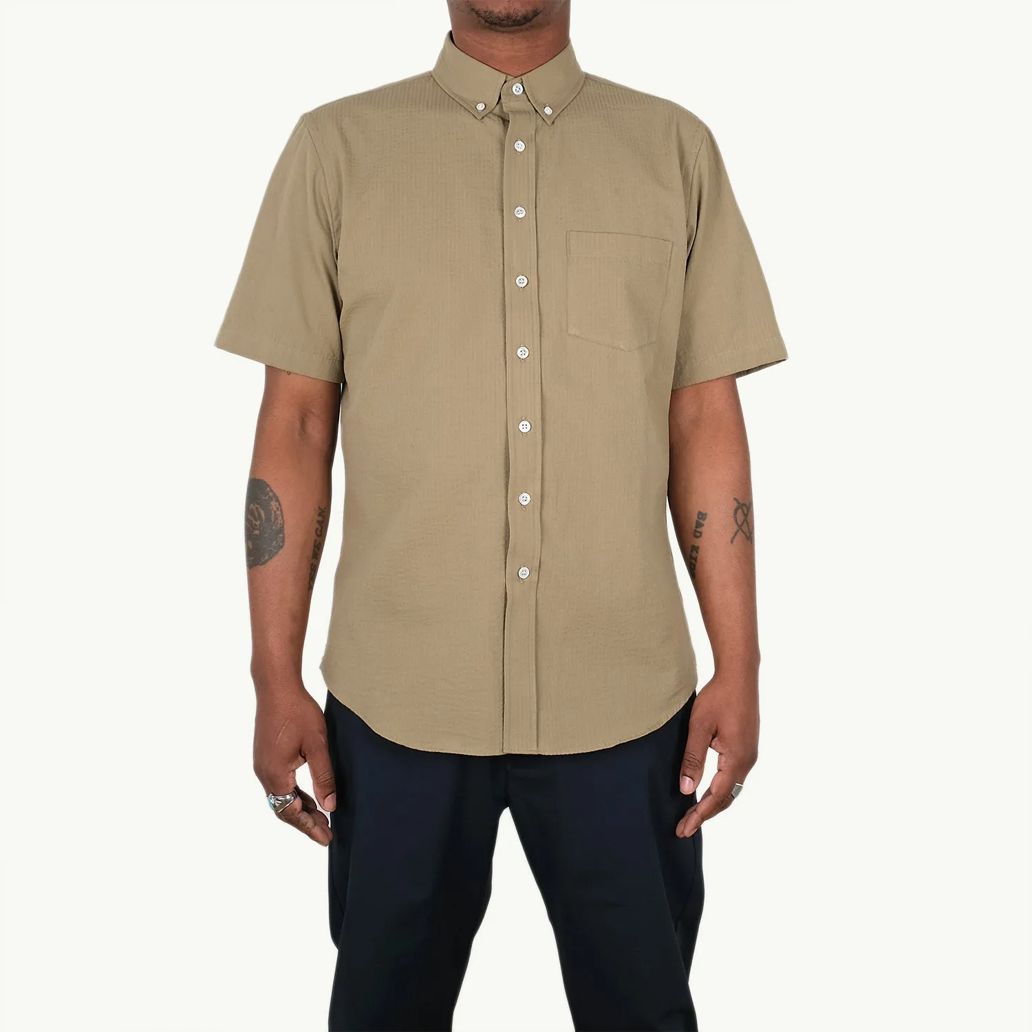 Moss Seersucker S/S Shirt