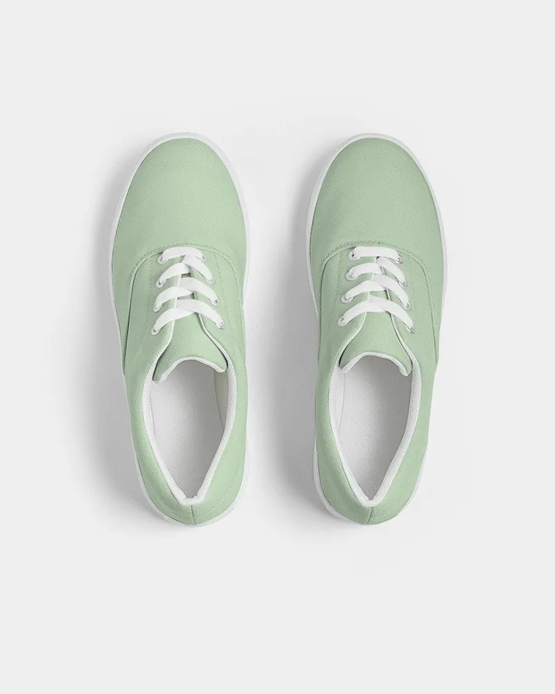 Pale Pastel Green Men's Canvas Sneakers | Men's | Bright Pale Pastel Green | C22M0Y30K0