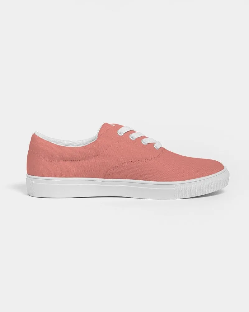 Pastel Pink Red Women's Canvas Sneakers | Women's | Bright Pastel Pink Red | C0M60Y45K0