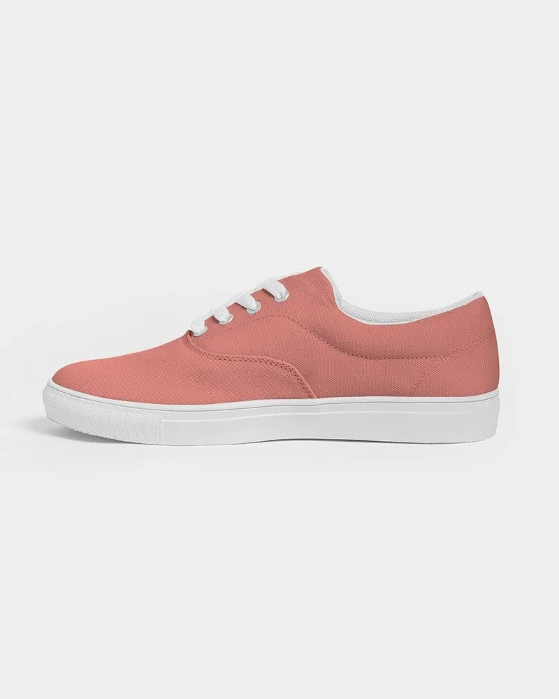 Pastel Pink Red Women's Canvas Sneakers | Women's | Bright Pastel Pink Red | C0M60Y45K0