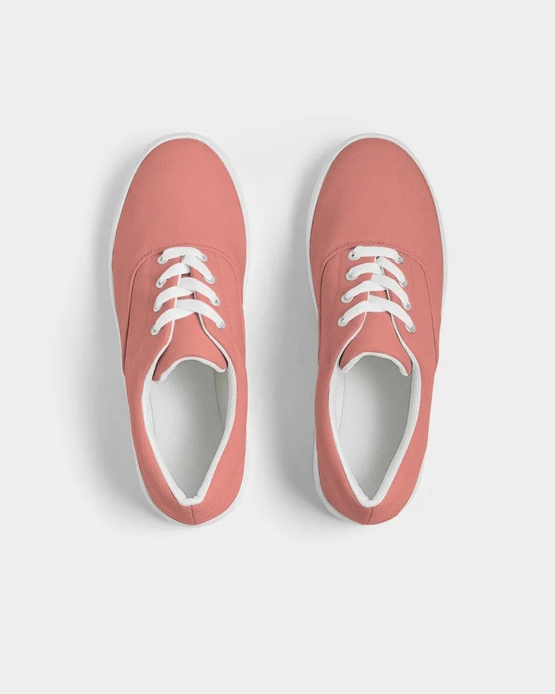 Pastel Pink Red Women's Canvas Sneakers | Women's | Bright Pastel Pink Red | C0M60Y45K0