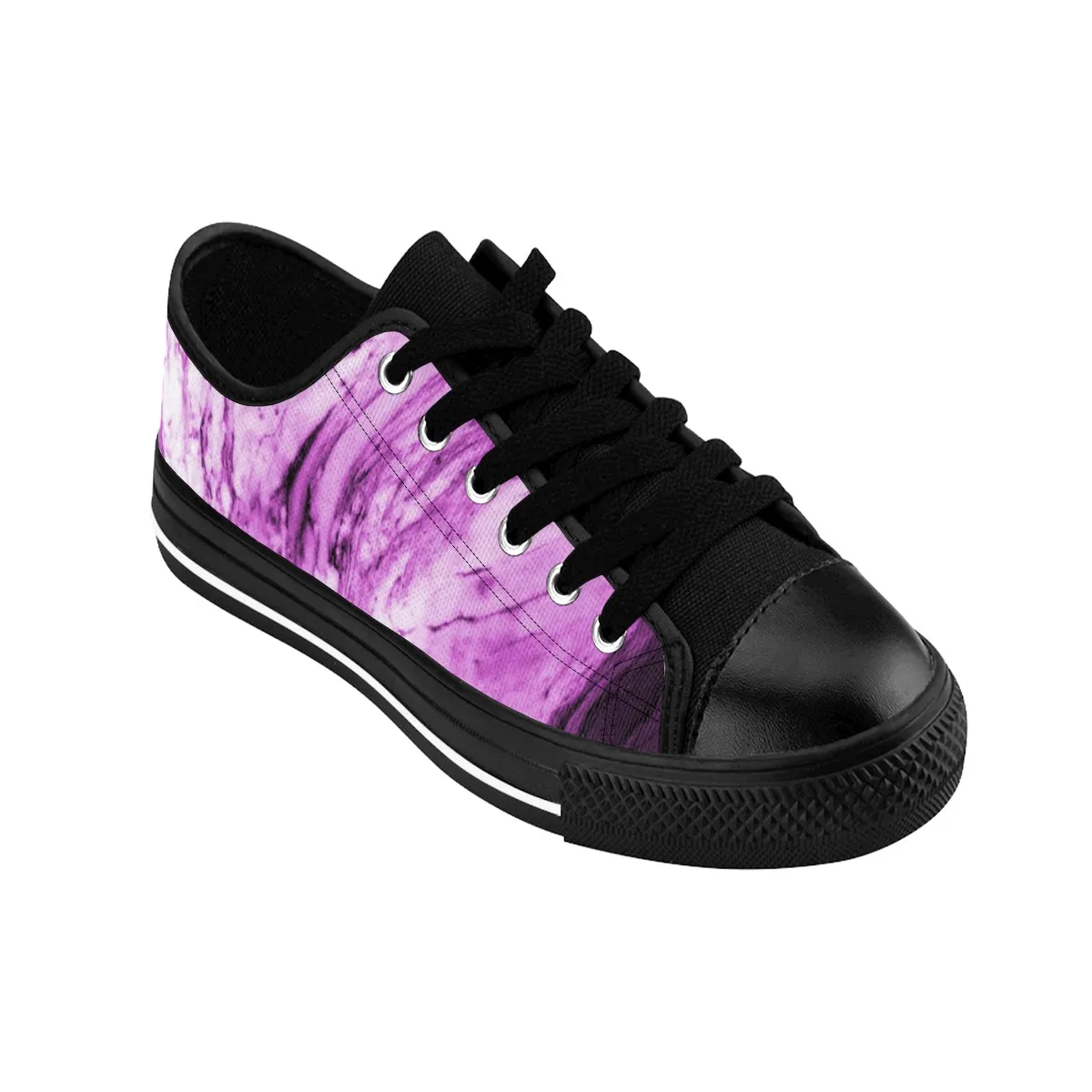 Pink Purple Marble Men's Sneakers, Modern Print Low Top Sneakers Shoes(US Size: 6-14)