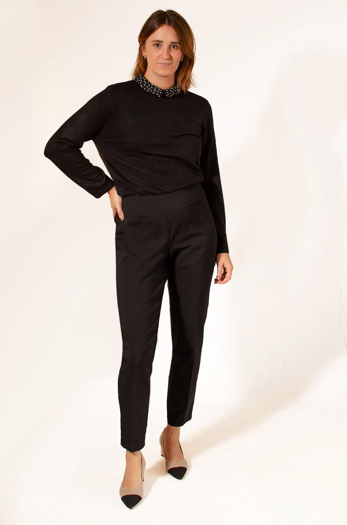 Pull on Taper Leg Trousers