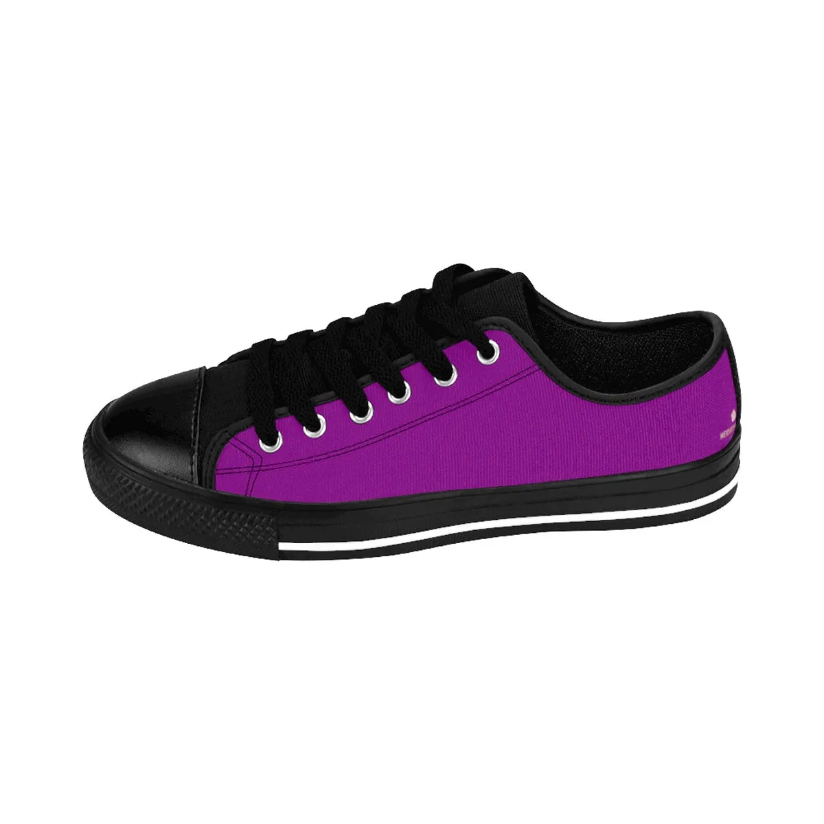 Purple Women's Low Tops, Purple Solid Color Low Top Best Sneakers Running Tennis Shoes