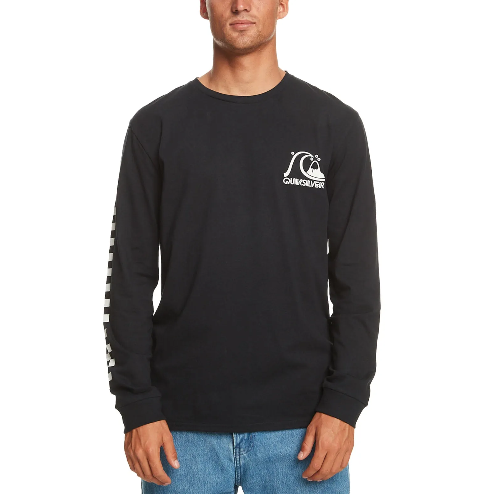 Quiksilver Mens the Original Long Sleeve T-Shirt - Black