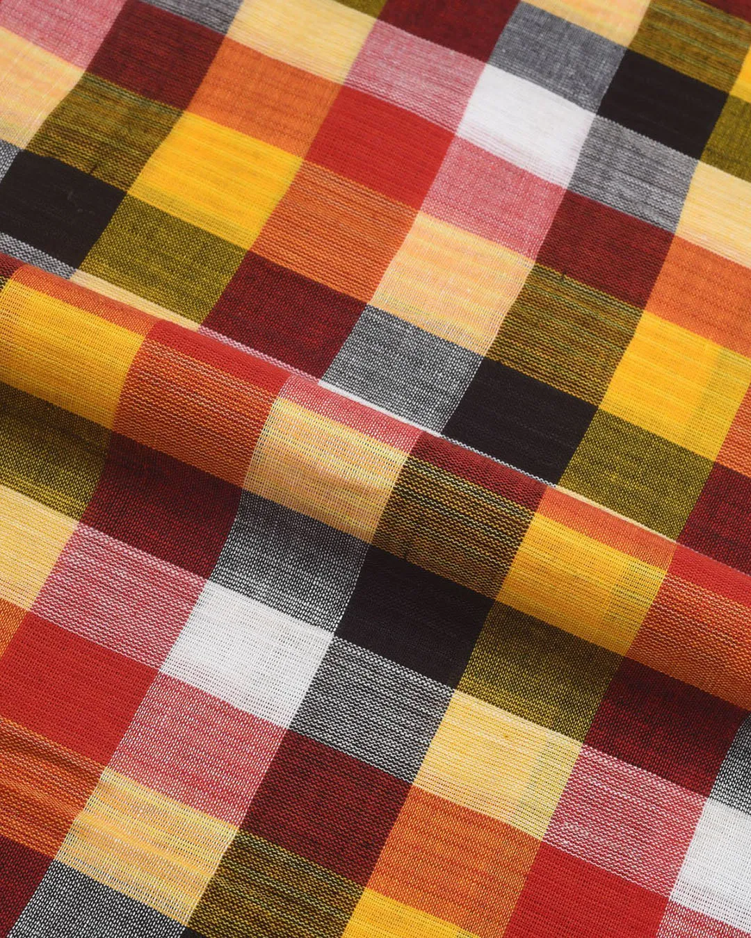 Red Yellow Bleeding Madras checks