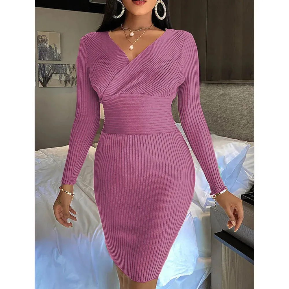 Romina Ribbed Bodycon Dresses