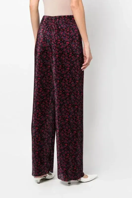 SABINA MUSAYEV PAISLEY PANTS - BLACK PRINT