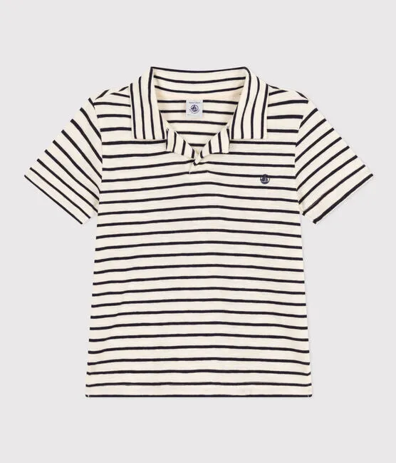 Short-Sleeved Cotton Polo Shirt