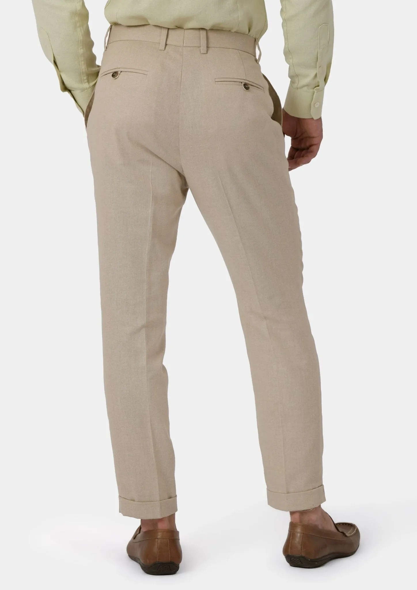 Simply Taupe Linen Blend Pants