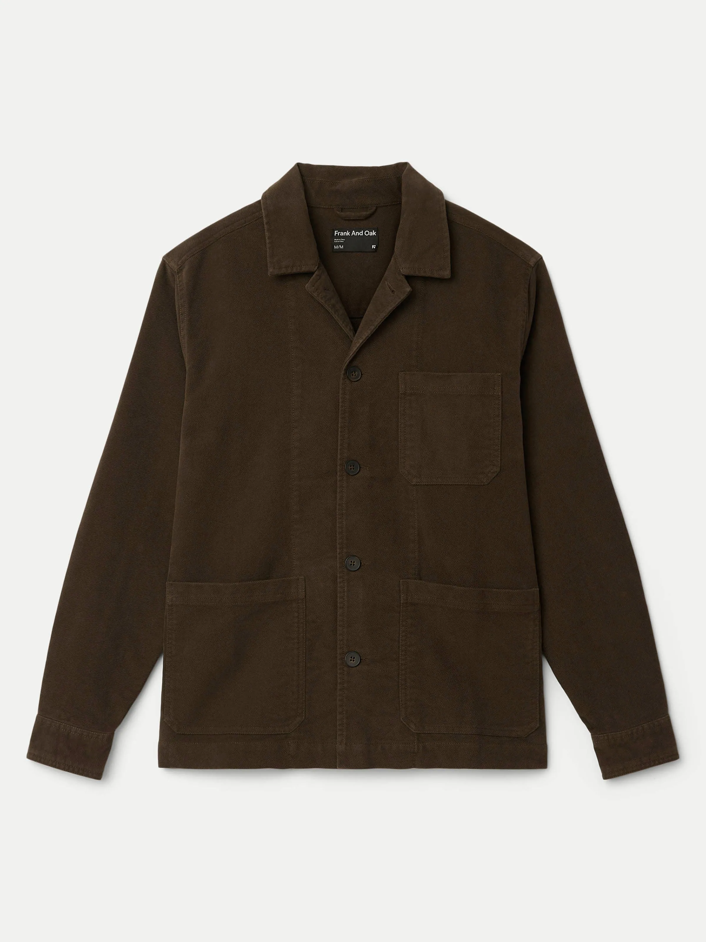 The Moleskin Overshirt in Dark Taupe