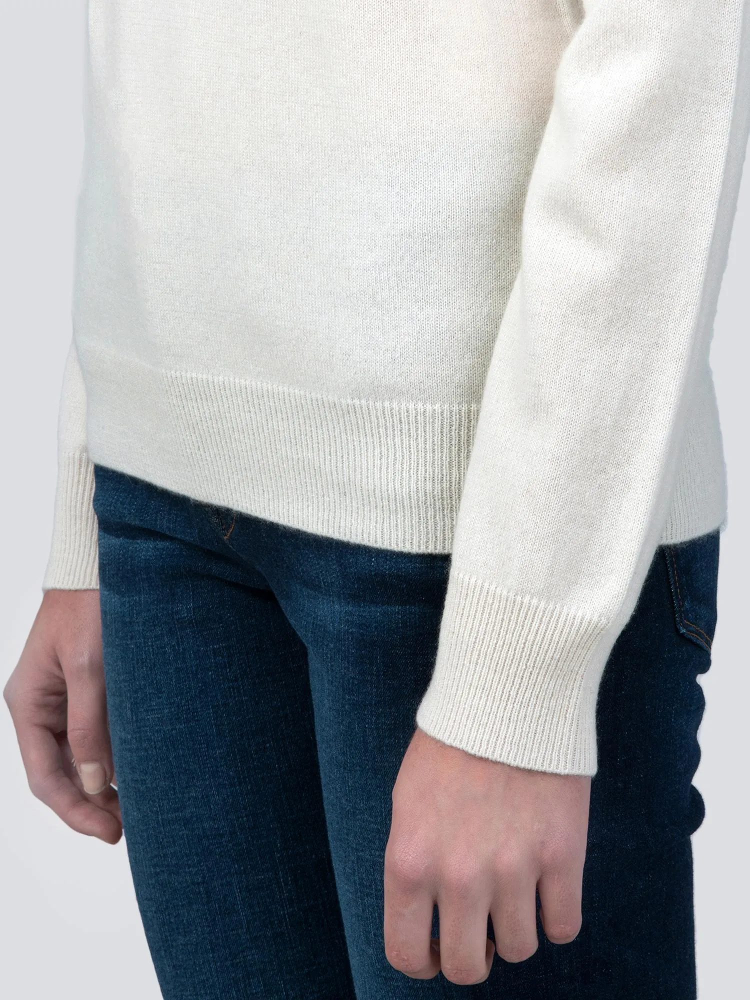 V Neck Sweater_Ivory