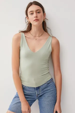 V-Neck Wide Strap Tank